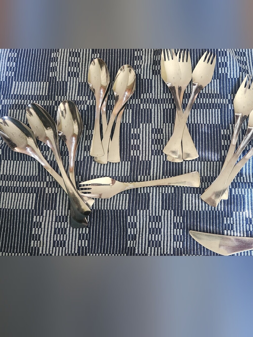 Vintage Mid Century Modern Stainless Flatware Set - Largo Accord Japan MCM